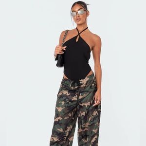 🌸NEW Edikted Aspen Ribbed Open Back Bodysuit